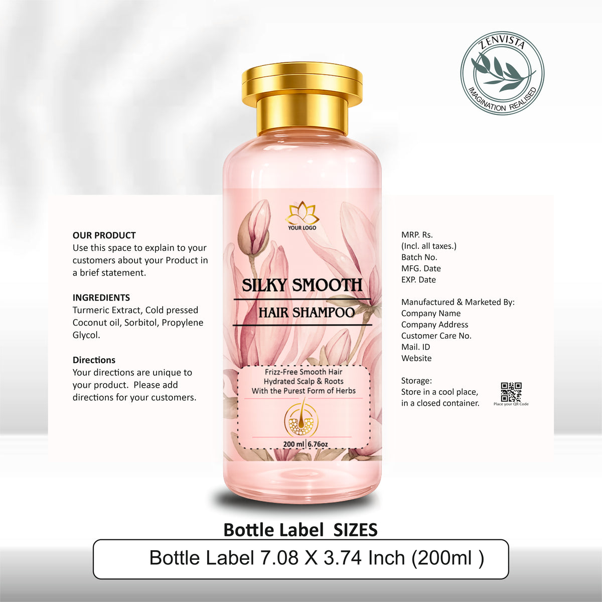 Product Label Template Editable Cosmetic Label Template Skin Care Labe ...