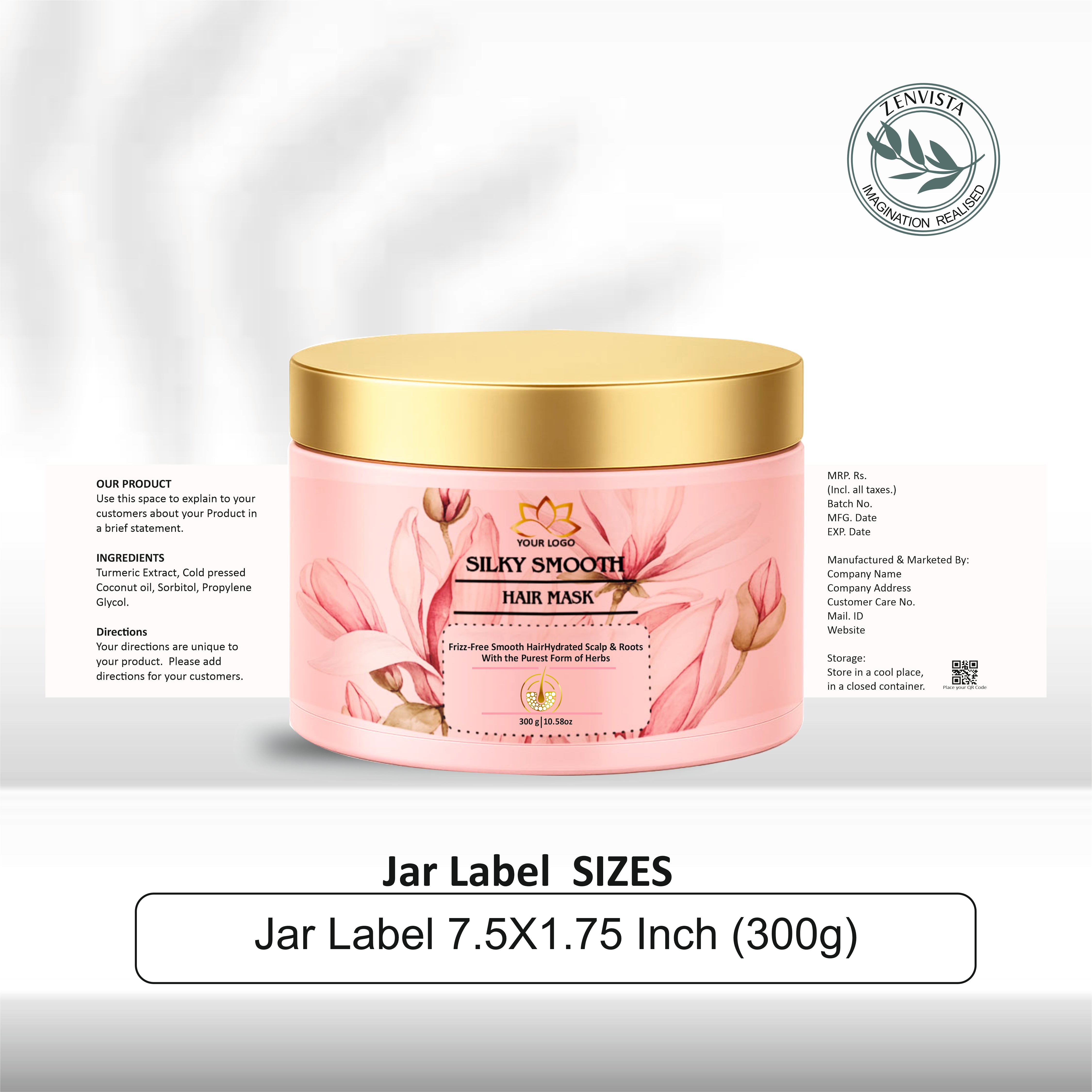 Product Label Template Editable Cosmetic Label Template Skin Care Labe ...