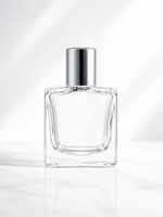 Load image into Gallery viewer, [ZMS89] Transparent Perfume U-Cut  Bottle With Silver Cap - 100ml
