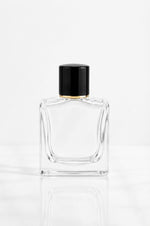 Load image into Gallery viewer, [ZMS93]  Transparent Perfume U-Cut  Bottle With Black  Cap - 100ml
