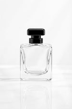 Load image into Gallery viewer, [ZMS90] Transparent Perfume U-Cut Bottle With Black  Cap - 100ml
