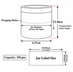 Load image into Gallery viewer, [ZMJ04] Acrylic Shan Jar With White Color Cap- 8gm, 15gm, 50gm &amp; 100gm
