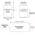 Load image into Gallery viewer, [ZMJ71] Amber Tablet Jar With Matt Gold Ripped Cap - 100cc &amp; 150cc
