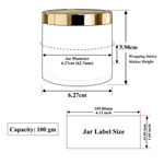 Load image into Gallery viewer, [ZMJ01] Acrylic Shan Jar With Golden Cap- 8gm, 15gm, 25gm, 30gm, 50gm &amp; 100gm
