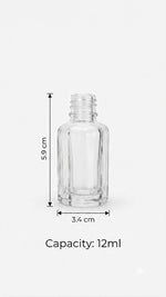 Load image into Gallery viewer, [ZMS75] Transparent Glass Bottle With Transparent Mist Spray

