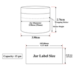 Load image into Gallery viewer, [ZMJ04] Acrylic Shan Jar With White Color Cap- 8gm, 15gm, 50gm &amp; 100gm
