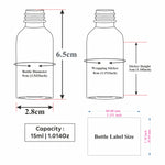 Load image into Gallery viewer, Transparent Glass Bottle With Golden Plated Dropper| 15ml, 25ml, 30ml [ZMG08]
