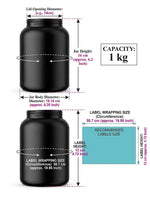 Load image into Gallery viewer, [ZMJ19] Black Color Micra Jar With Golden Streak Cap- 250gm
