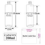 Load image into Gallery viewer, [ZMT111] Flat Shoulder Transparent Clear Bottle Round With Black AS Mist Spary Pump - 20ml, 30ml, 50ml, 100ml, 200ml
