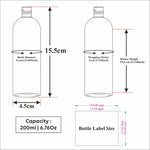 Load image into Gallery viewer, [ZMT116] Transparent Clear Round Bottle With White Dispenser Pump - 200ml
