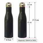 Load image into Gallery viewer, Black Color Bottle With Golden Dome Cap For Toner, Serum, Shampoo, Conditioner-200ml [ZMK02]
