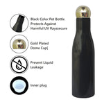 Load image into Gallery viewer, Black Color Bottle With Golden Dome Cap For Toner, Serum, Shampoo, Conditioner-200ml [ZMK02]
