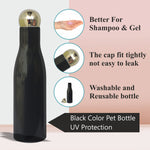 Load image into Gallery viewer, Black Color Bottle With Golden Dome Cap For Toner, Serum, Shampoo, Conditioner-200ml [ZMK02]
