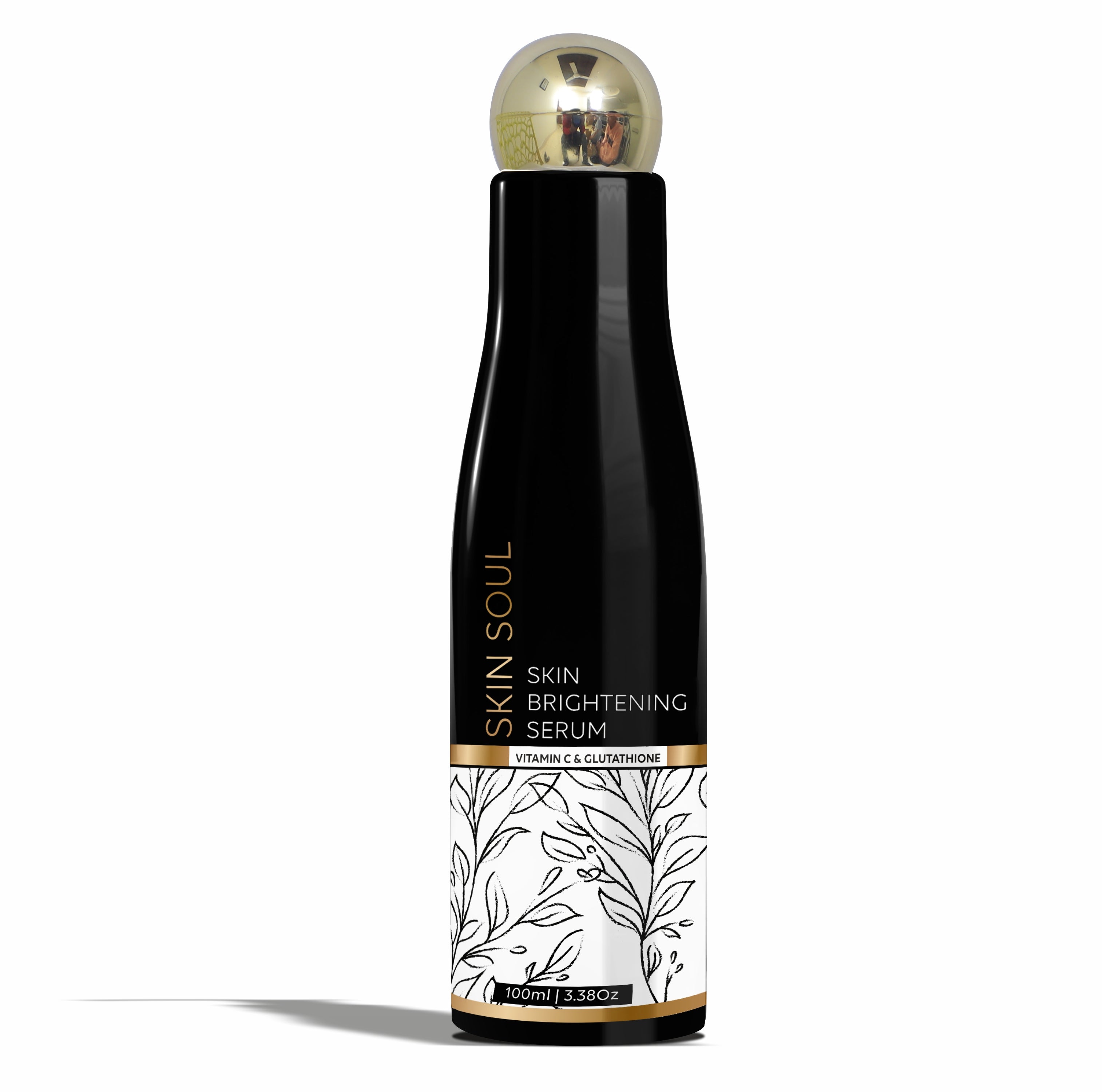 Black Color Bottle With Golden Dome Cap For Toner, Serum, Shampoo, Conditioner-200ml [ZMK02]