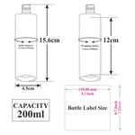 Load image into Gallery viewer, [ZMT147] Transparent Bottle With Black Twist Top Cap - 20ml, 50ml, 100ml &amp; 200ml

