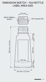 Load image into Gallery viewer, [ZMAR12]  Conical Mini Attar Bottle With Gold Cap - 10 ML
