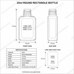Load image into Gallery viewer, [ZMG166] Glass Rectangle Bottle With Shiny Gold Black Dropper Fitting 25ml-30ml

