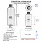 Load image into Gallery viewer, [ZMT122] Round Shoulder Grey Bottle With Gold  Tin Screw Cap 100ml, 200ml &amp; 300ml
