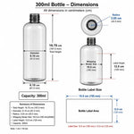 Load image into Gallery viewer, [ZMT133] Transparent Clear Round Bottle With Golden Dome Cap  100 ml , 200 ml &amp; 300 ml
