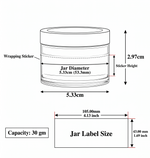 Load image into Gallery viewer, [ZMJ22] Amber Shan Jar With Black Cap- 8gm, 15gm, 25gm, 30gm, 50gm &amp; 100gm
