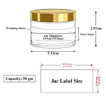 Load image into Gallery viewer, [ZMJ01] Acrylic Shan Jar With Golden Cap- 8gm, 15gm, 25gm, 30gm, 50gm &amp; 100gm

