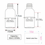 Load image into Gallery viewer, Transparent Glass Bottle With silver Plated Dropper [ZMG07]
