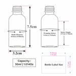Load image into Gallery viewer, Transparent Glass Bottle With Golden Screw Cap| 15ml, 25ml,30ml [ZMG09]
