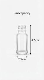 Load image into Gallery viewer, [ZMS75] Transparent Glass Bottle With Transparent Mist Spray
