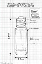 Load image into Gallery viewer, [ZMS59] Mini Glass Perfume Bottle With Silver Cap
