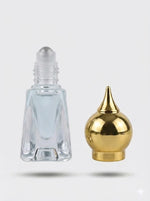 Load image into Gallery viewer, [ZMAR11]  Mini Glass Eiffel Attar Bottle With Gold Cap - 8 ML
