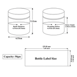 Load image into Gallery viewer, [ZMJ17] Black Jar With Black Cap And Silver Streak- 50gm &amp; 100gm
