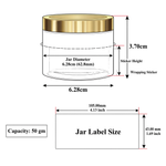 Load image into Gallery viewer, [ZMJ01] Acrylic Shan Jar With Golden Cap- 8gm, 15gm, 25gm, 30gm, 50gm &amp; 100gm
