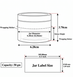 Load image into Gallery viewer, [ZMJ04] Acrylic Shan Jar With White Color Cap- 8gm, 15gm, 50gm &amp; 100gm
