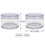 Load image into Gallery viewer, Acrylic Jar With Transparent  Lid  For Lip Balm, Cream, Scrub-8gm, 15gm, 50gm &amp; 100 gm [ZMJ05]
