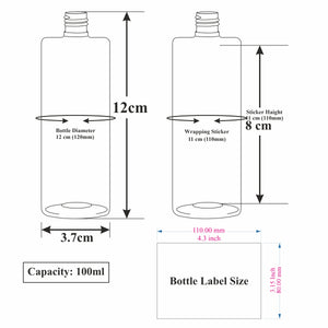 ZMA32 | PREMIUM AMBER COLOR PET BOTTLE WITH BLACK SPRAY PUMP | 50ML, 100ML & 200ML