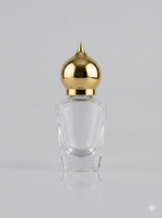 Load image into Gallery viewer, [ZMAR13]  UV  Mini Glass Attar Bottle With Gold Cap - 10 ML
