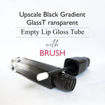 Load image into Gallery viewer, Black Gradient Transparent Lip Gloss/ Lip Stick Tube Black Color Cap- 5ml [ZMG88]
