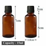 Load image into Gallery viewer, Amber Color Glass Bottle With Black euro dropper 10ml ,15ml, 20ml, 25ml, 30ml. 50ml [ZMG74]

