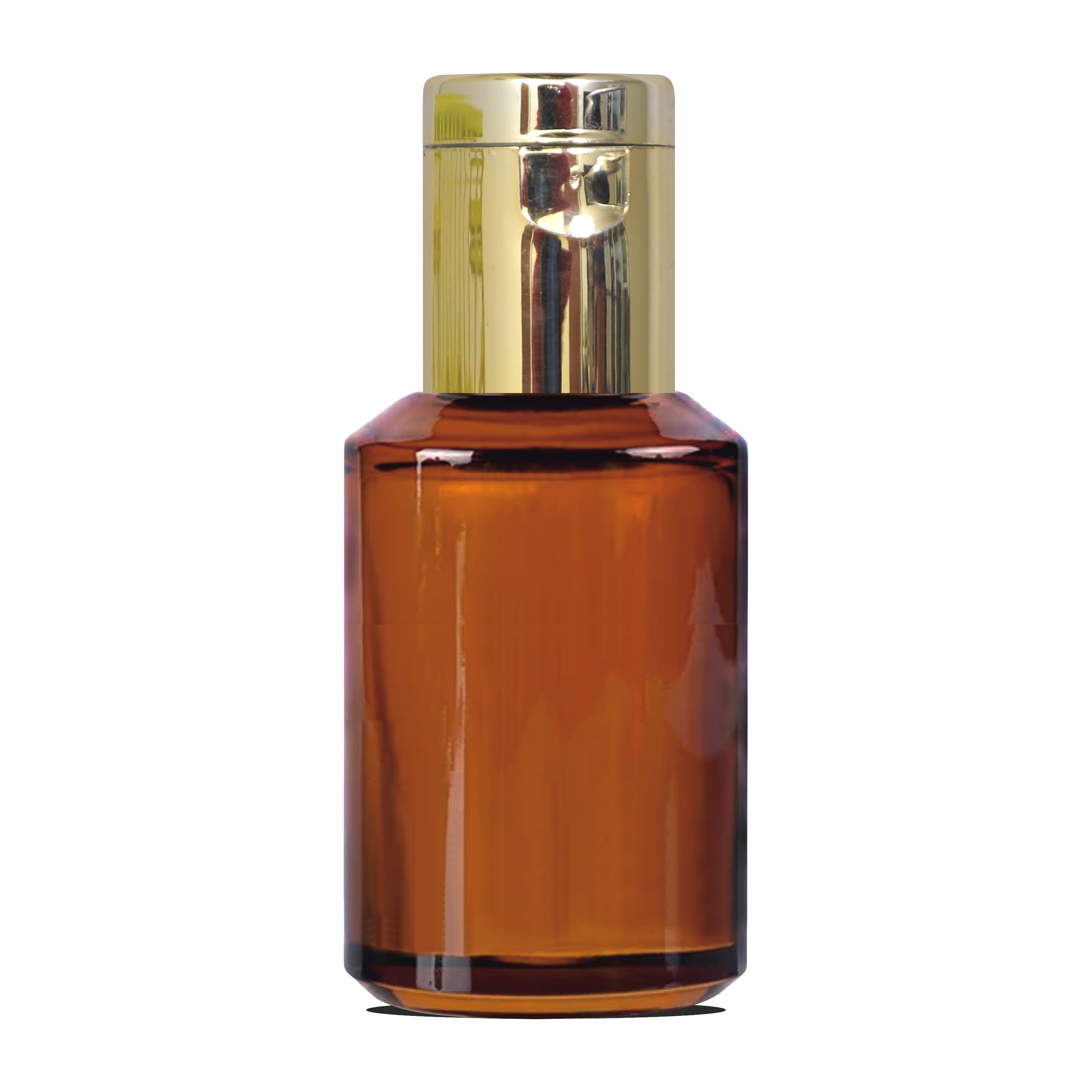 Amber Color Glass Bottle With Golden Flip Top Cap- 25ml,30ml [ZMG13]