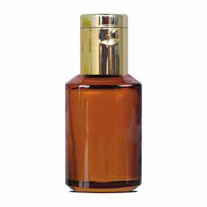 Amber Color Glass Bottle With Golden Flip Top Cap- 25ml,30ml [ZMG13]