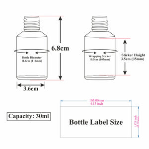 Amber Color Glass Bottle With Golden Flip Top Cap- 25ml,30ml [ZMG13]