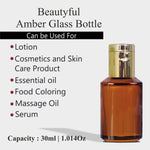 Load image into Gallery viewer, Amber Color Glass Bottle With Golden Flip Top Cap- 25ml,30ml [ZMG13]
