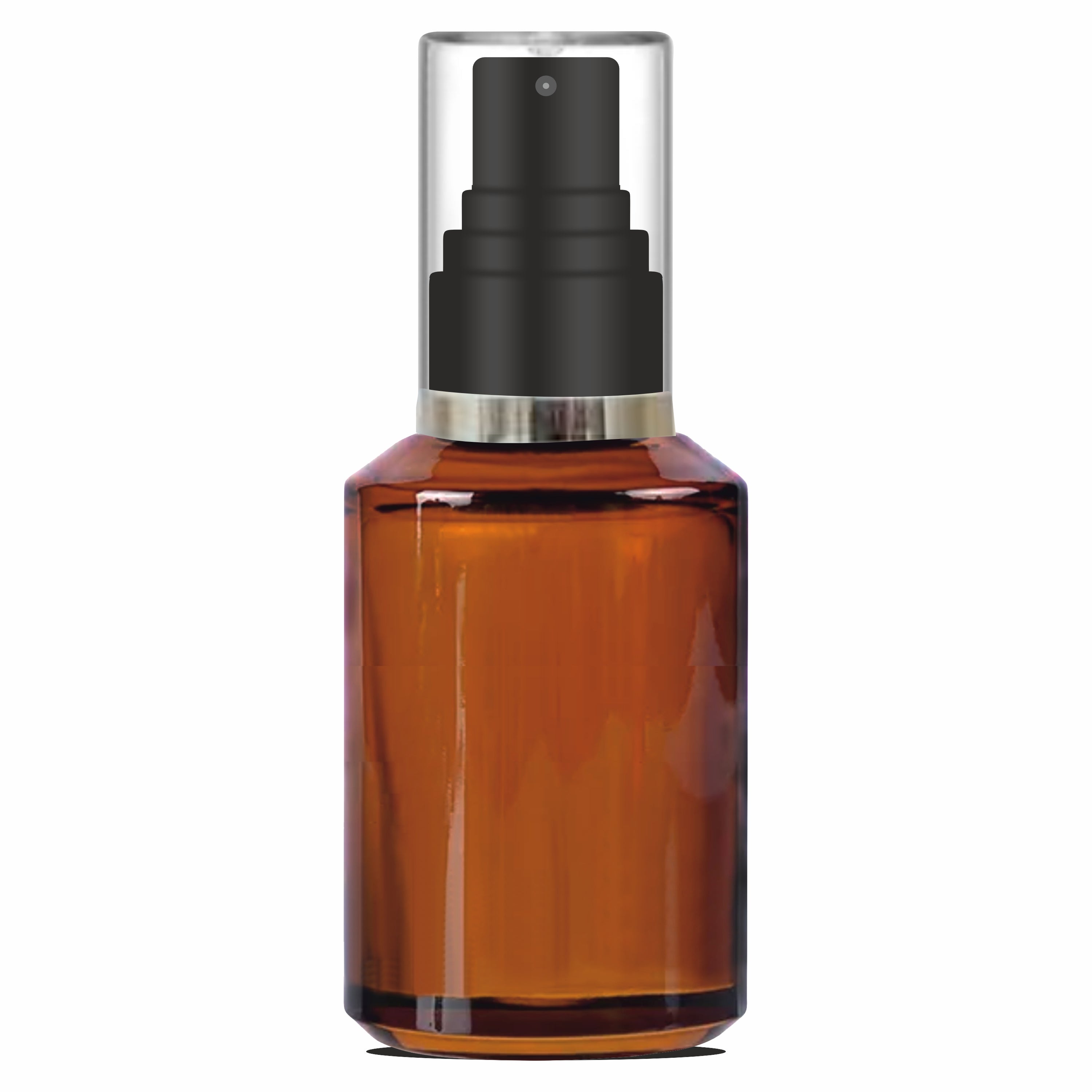 Amber Color Glass Bottle With  Black Mist Spray Pump- 25ml, 30ml [ZMG15]