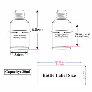 Amber Color Glass Bottle With  Black Mist Spray Pump- 25ml, 30ml [ZMG15]