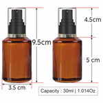 Load image into Gallery viewer, Amber Color Glass Bottle With  Black Mist Spray Pump- 25ml, 30ml [ZMG15]
