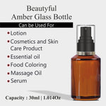 Load image into Gallery viewer, Amber Color Glass Bottle With  Black Mist Spray Pump- 25ml, 30ml [ZMG15]
