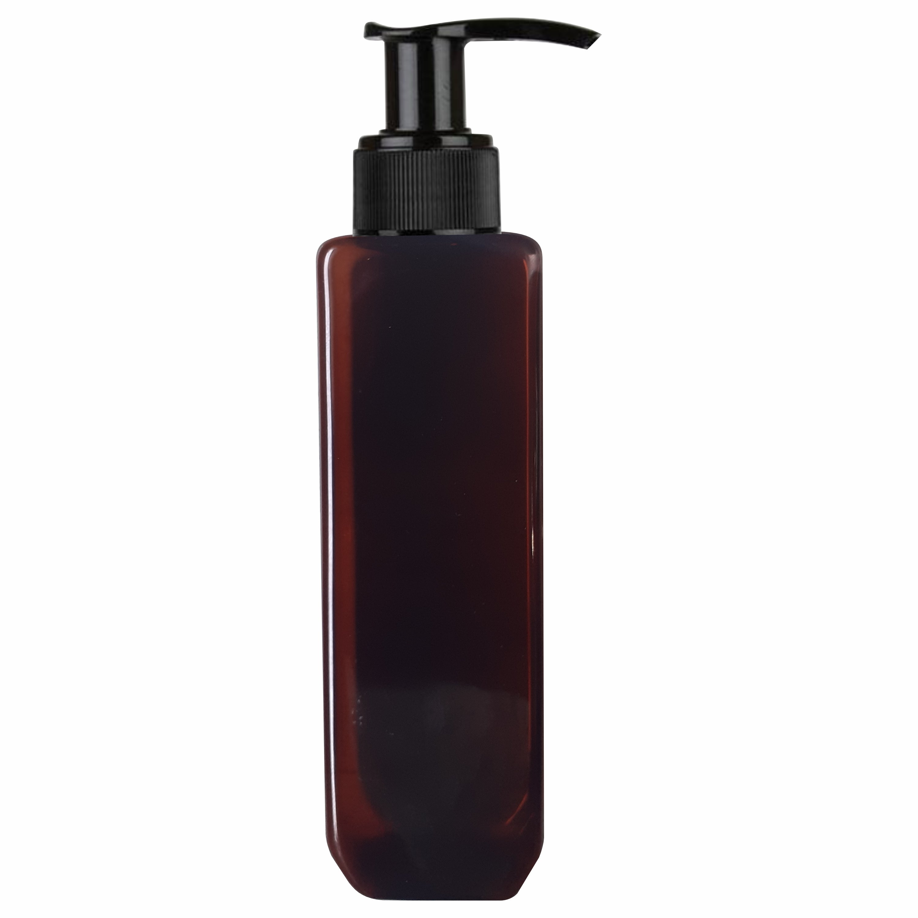 Amber Color Bottle With Black Dispenser Pump-100ml & 200ml [ZMA07]
