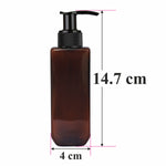 Load image into Gallery viewer, Amber Color Bottle With Black Dispenser Pump-100ml &amp; 200ml [ZMA07]
