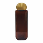 Load image into Gallery viewer, Amber Color Bottle With Golden Dome Cap For Shampoo, Hair Oil, Body Wash-100ml, 200ml [ZMA03]
