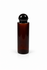 Load image into Gallery viewer, [ZMA54] Amber Sleek Bottle With Black Dome Fliptop Cap - 30ml , 50ml , 100ml &amp; 200ml
